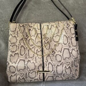 🐍 Anne Klein Snake Print Tote – Custom Glam ✨